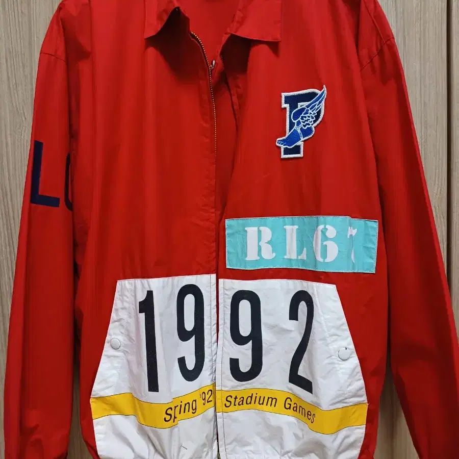 원판 1992 폴로 스타디움 윙 자켓 polo 1992 블루종 OG