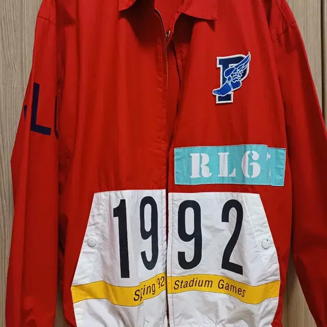 원판 1992 년 폴로 스타디움 윙 자켓 polo 1992 블루종