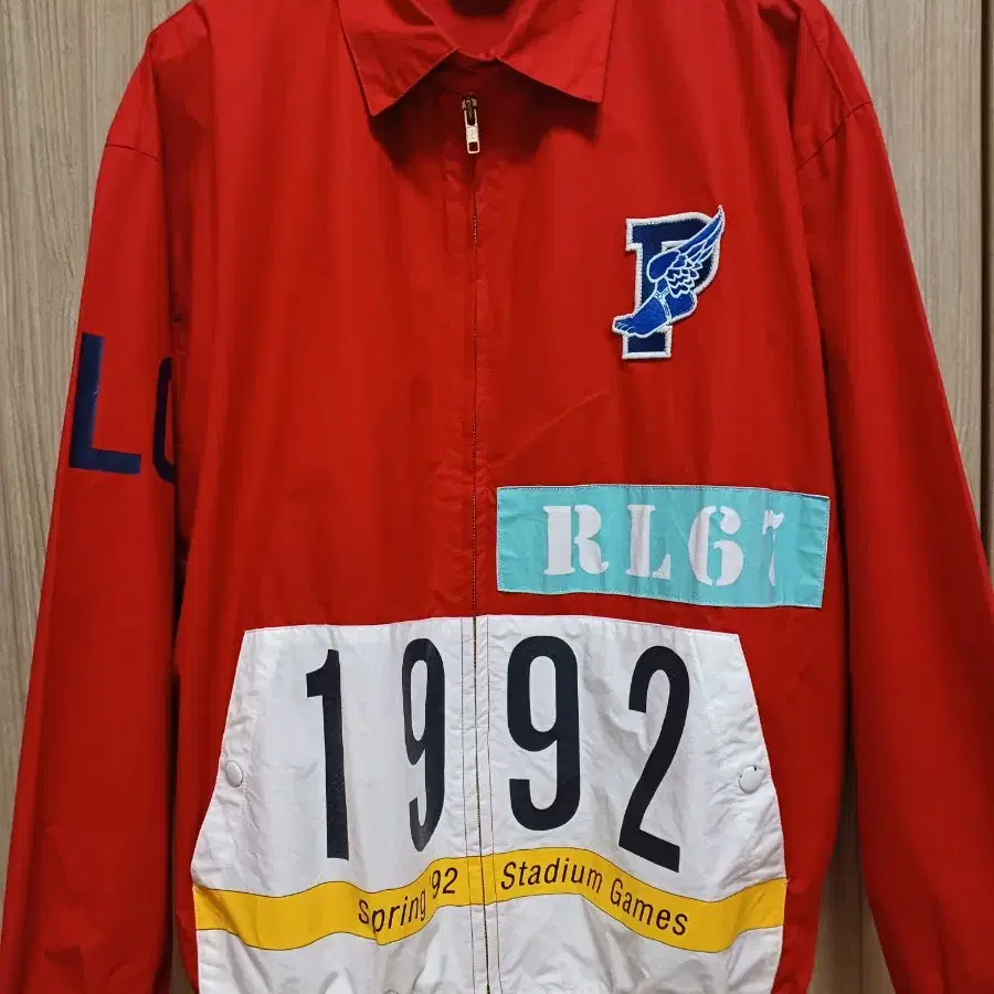 원판 1992 폴로 스타디움 윙 자켓 polo 1992 블루종 OG