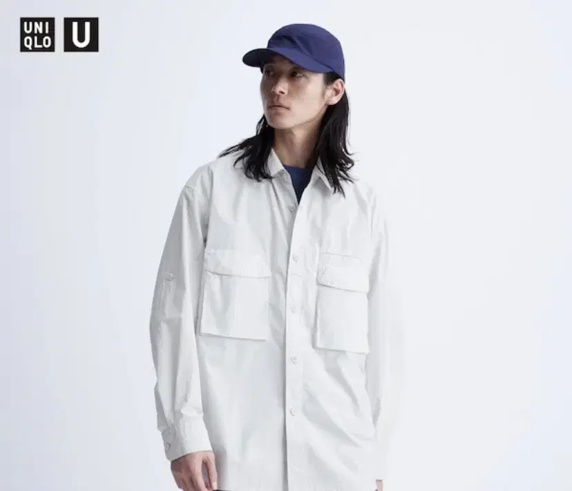 Uniqlo U Utility Overshirt Light bloo M, L (New)