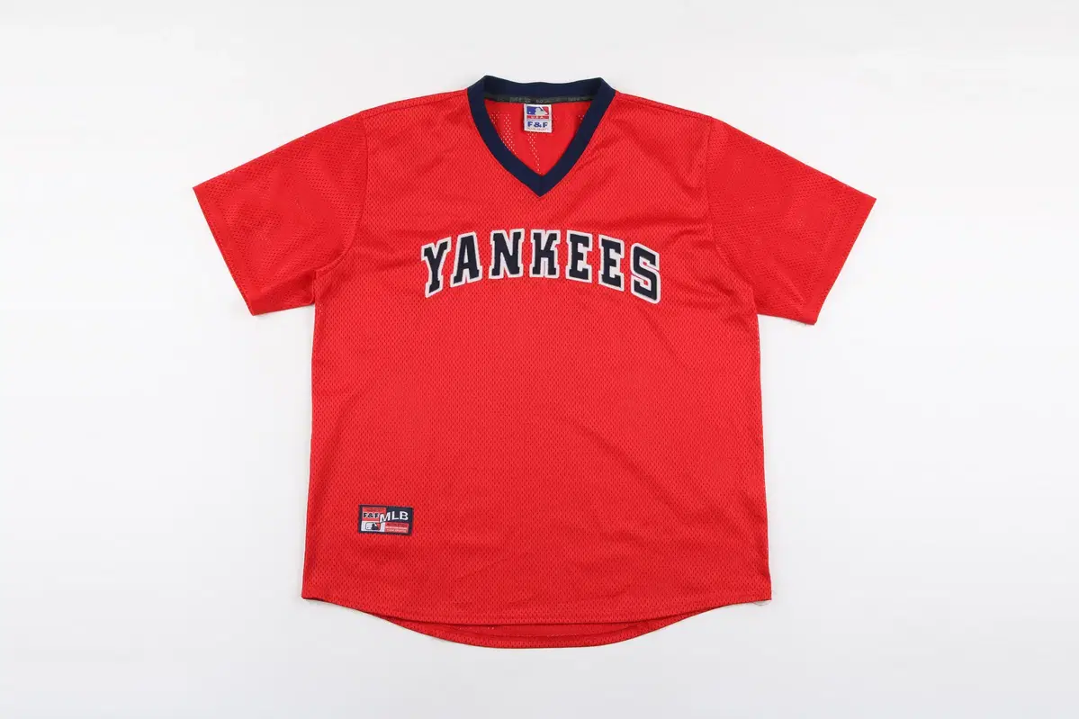 [XL] MLB Old School New York Yankees Mesh Vahn Short-Sleeved Tee