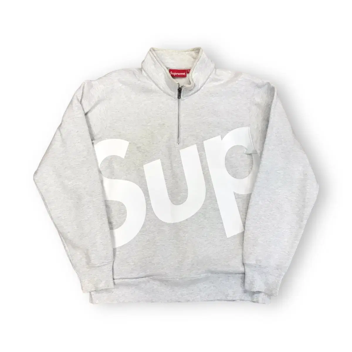 Supreme Big Logo Melange Vahn Zip-Up Top