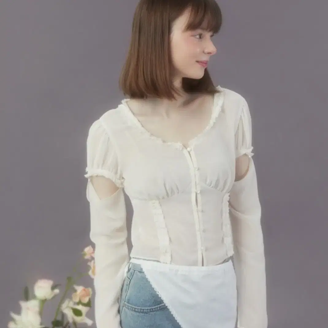 마가린핑거스 TWO-WAY CHIFFON BLOUSE