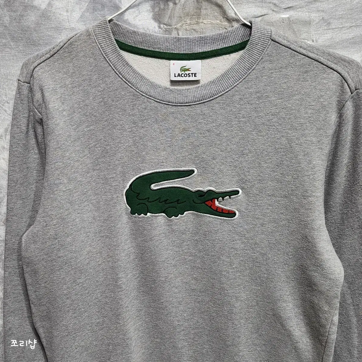 Small Shop Lacoste Big Logo Mantle 100% Cotton