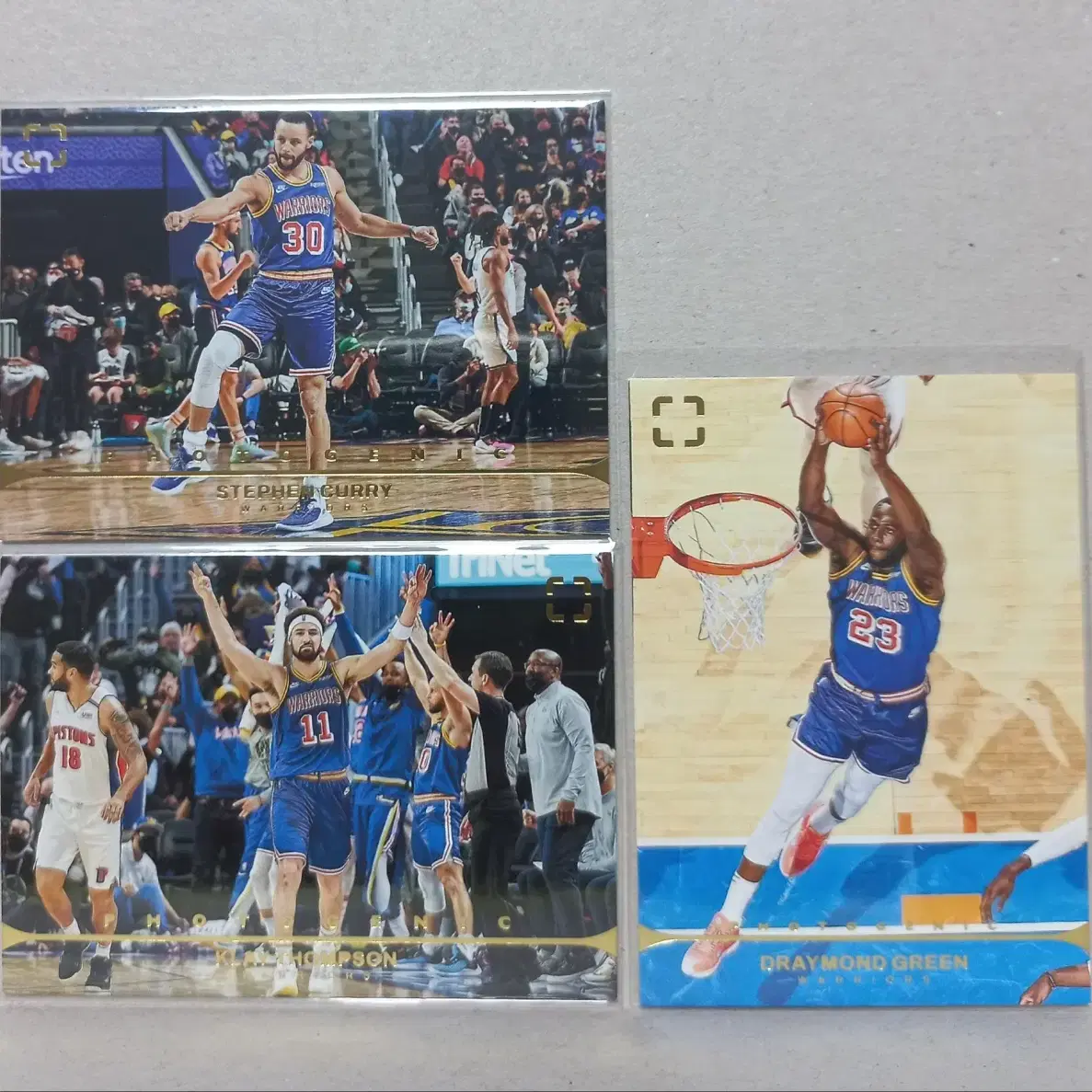 NBA PANINI 포토제닉 골스카드  커리 탐슨 그린 세트