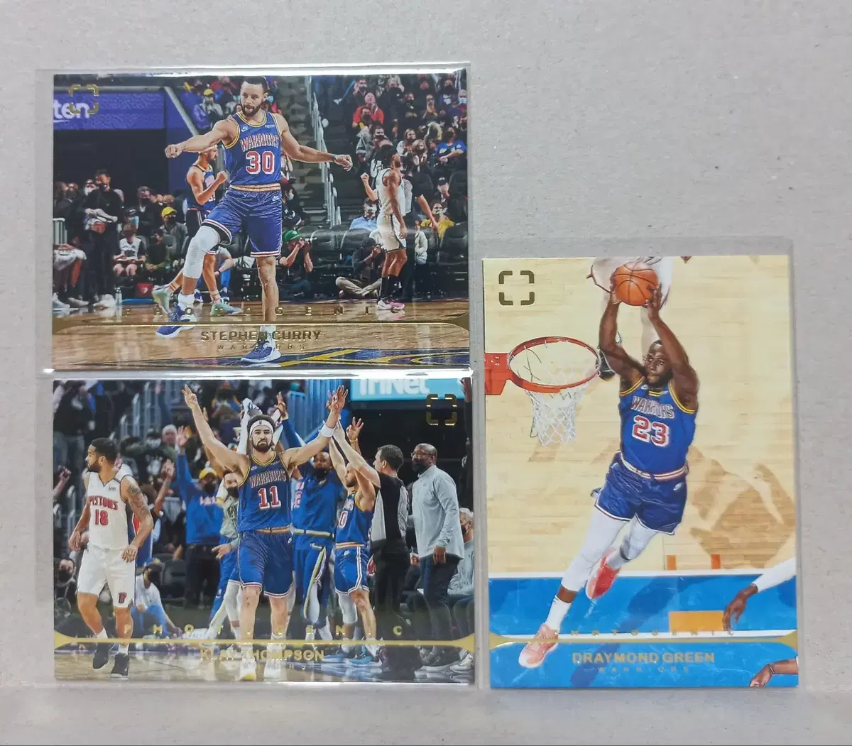 NBA PANINI 포토제닉 골스카드  커리 탐슨 그린 세트