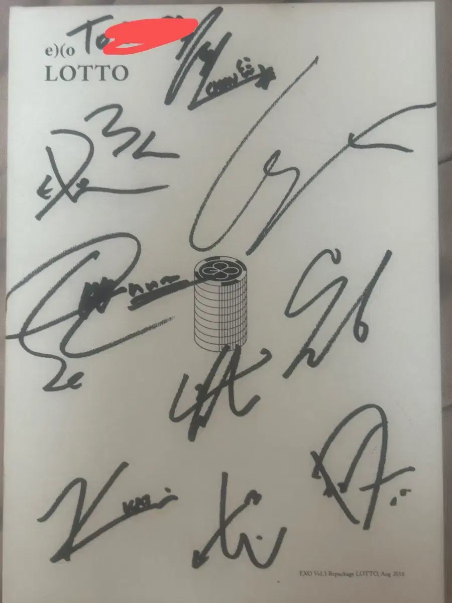 Exo Lotto autographed album