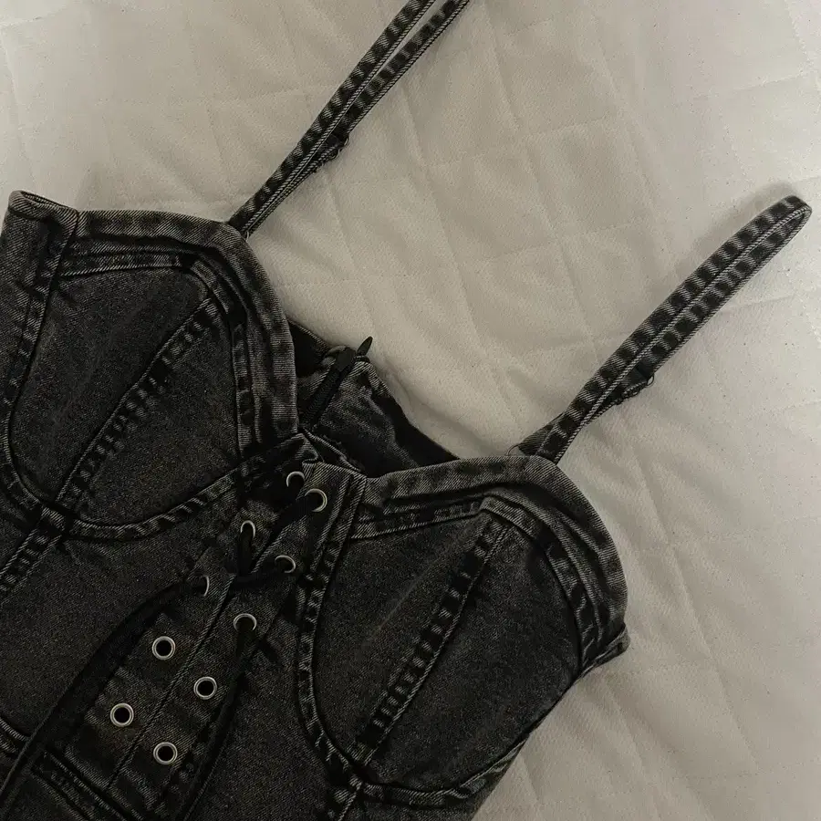 (새상품)애즈온 ason teen denim corset ops