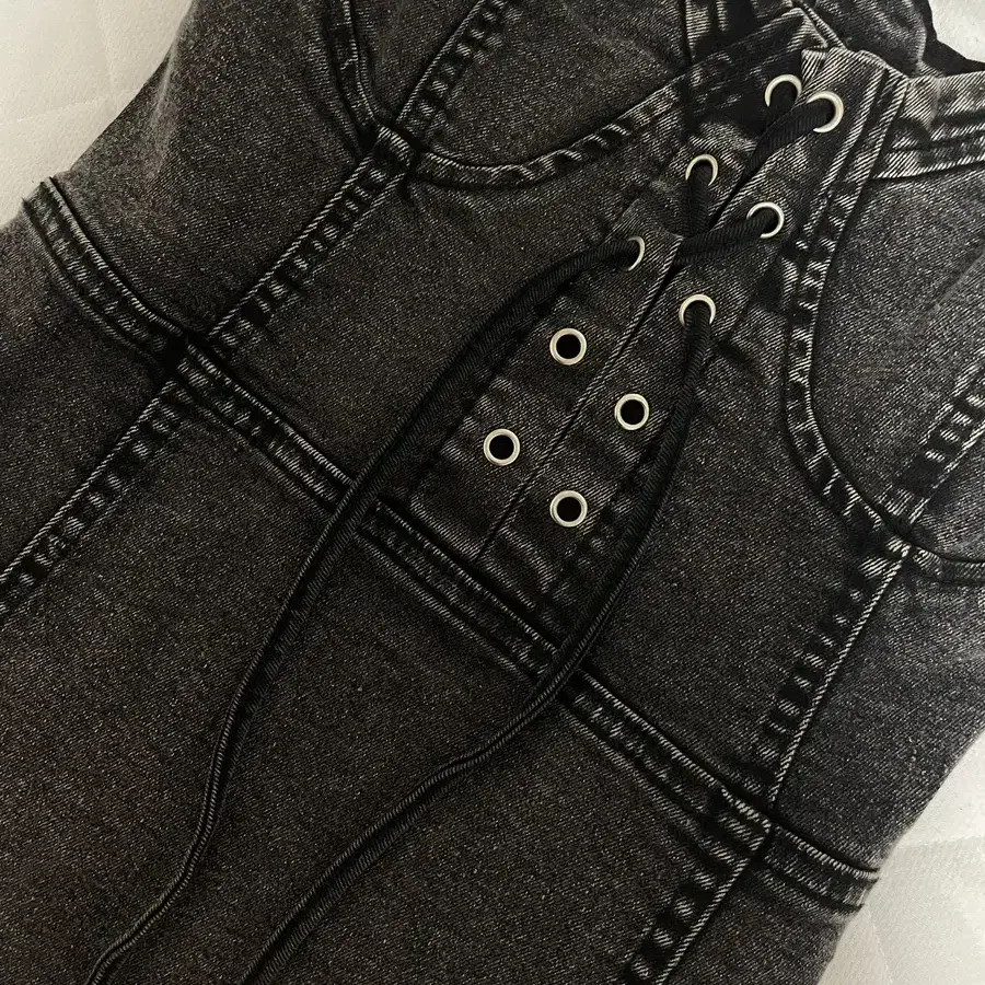 (새상품)애즈온 ason teen denim corset ops