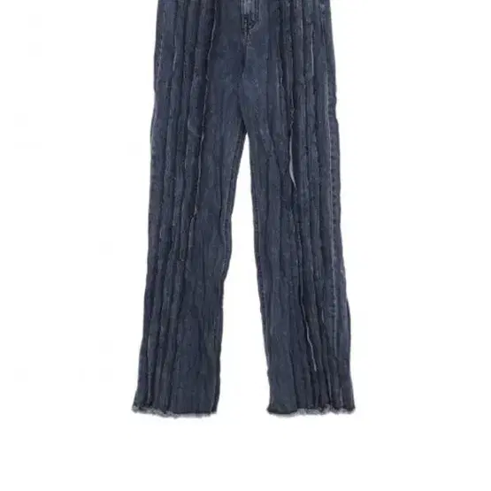 마뗑킴 크링클 데님팬츠 crinkle denim pants in blue