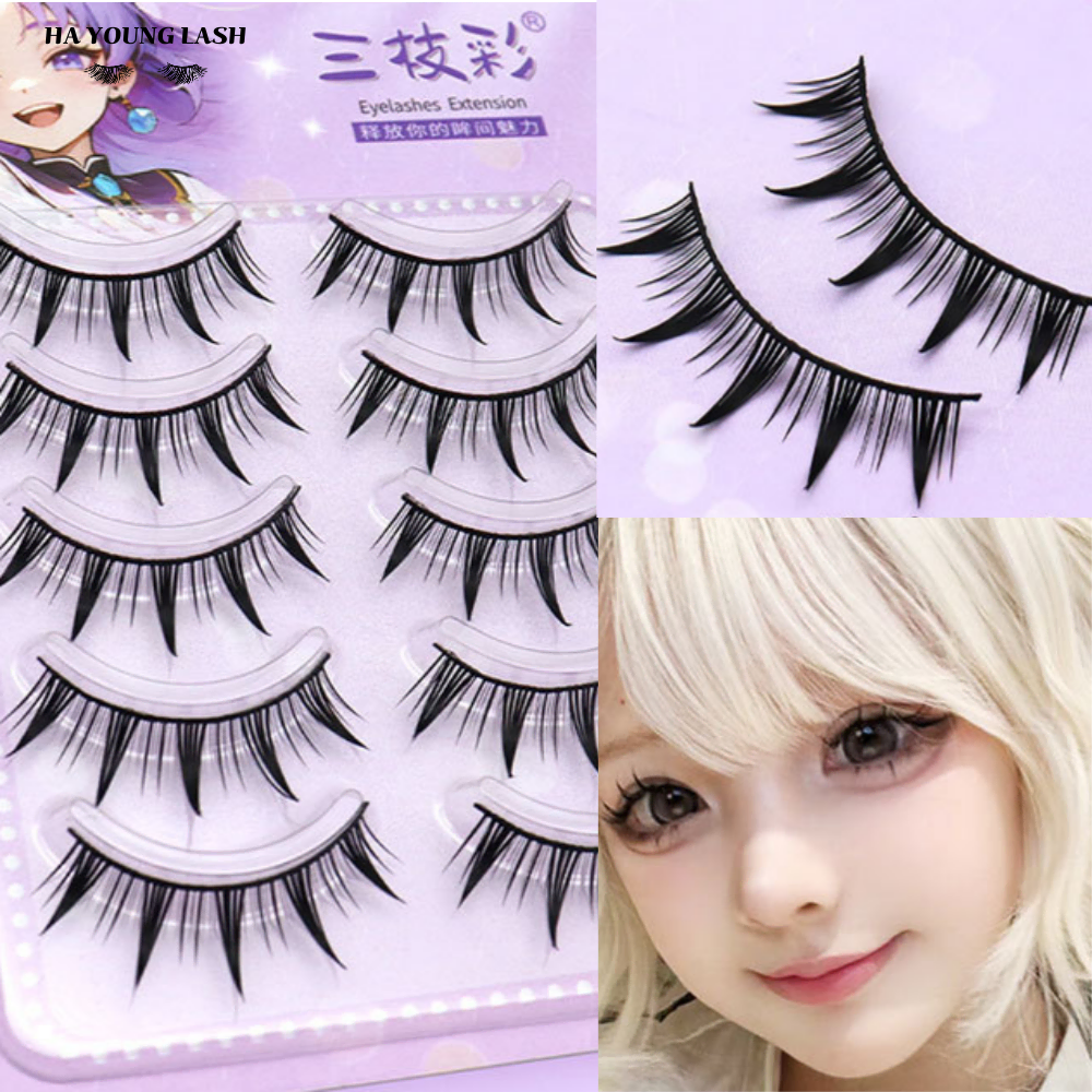 (Popular) Cosplay Eyelashes 5p doll Doll Artificial Eyelashes for Stage