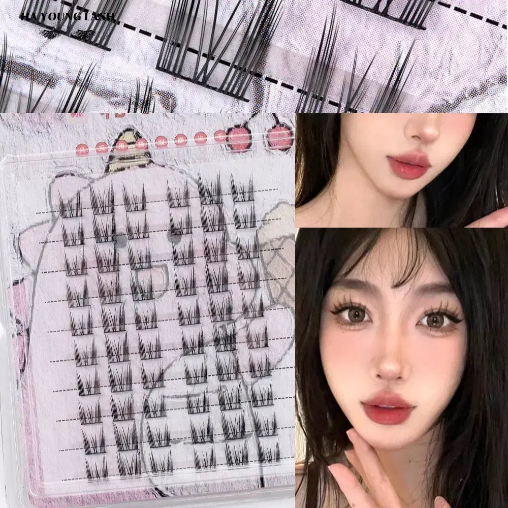 캣츠아이  60pcs 가닥속눈썹 12mm 부분속눈썹 내추럴