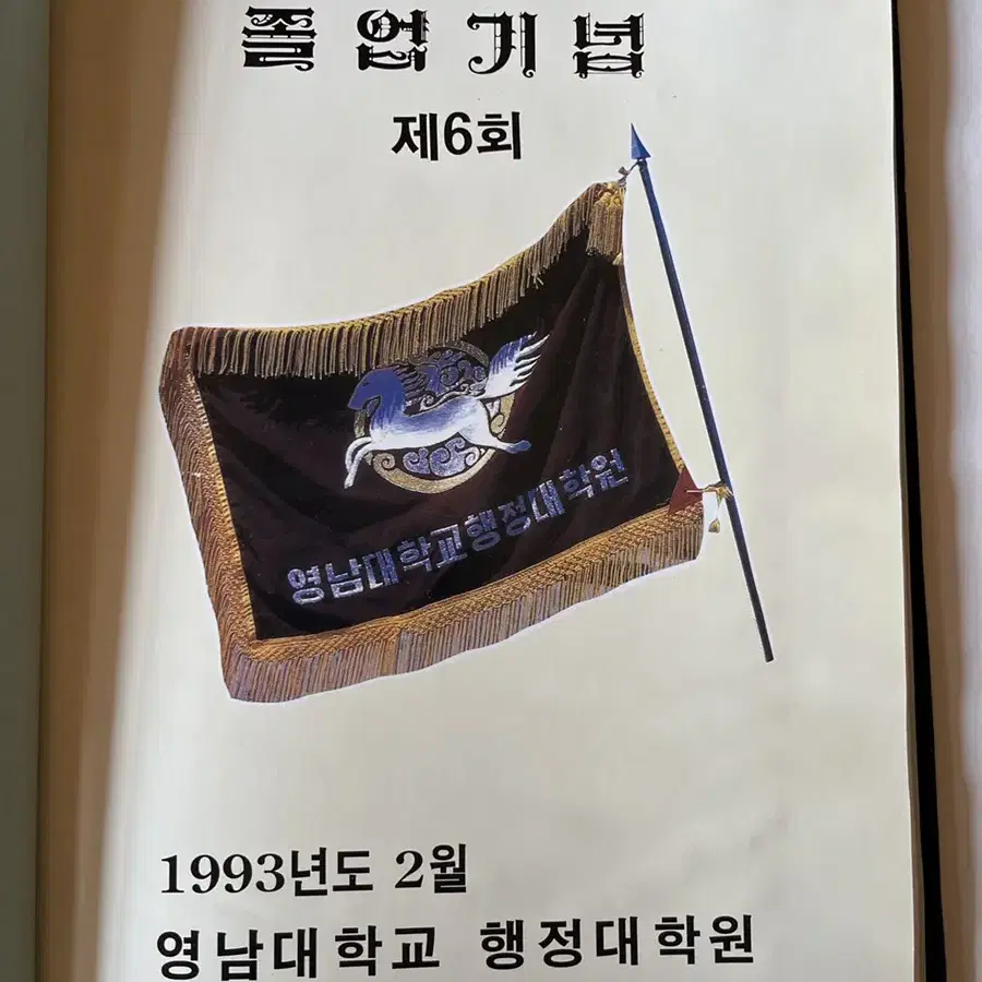 1993년 영남대학교 행정대학원 제 6회 졸업앨범