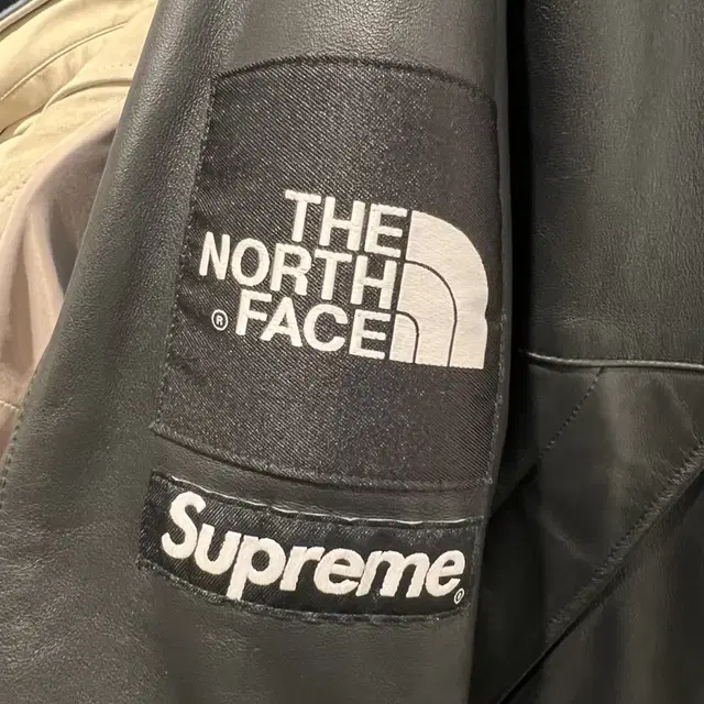 Supreme x Northface 가죽자켓