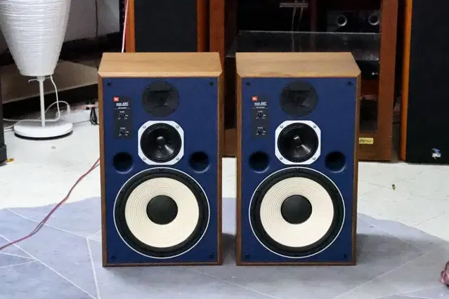 JBL 4307 모니터 스피커 청색