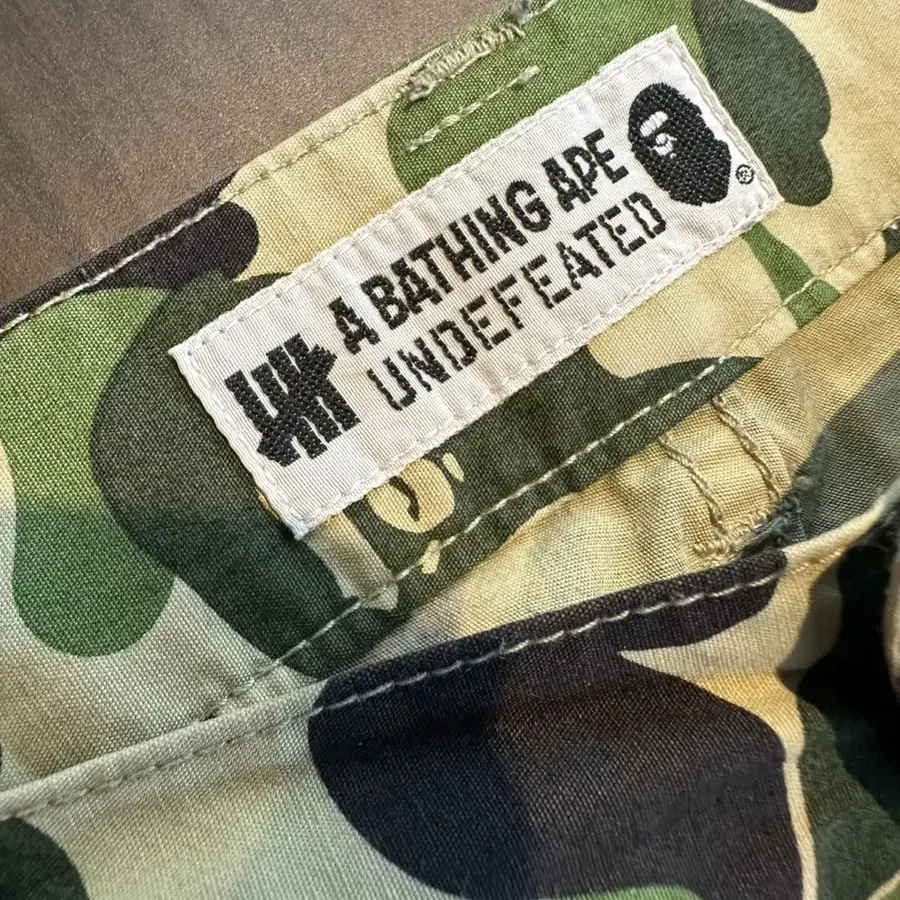 bape x undefeated pants 베이프 언더핏  녹계바지