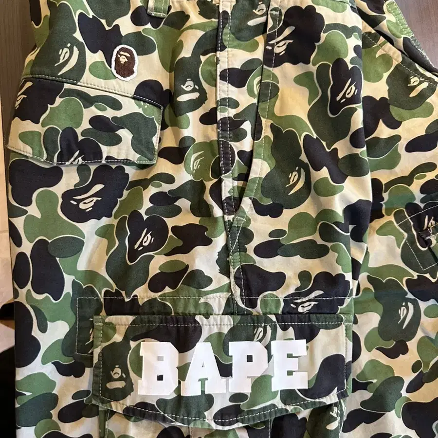 bape x undefeated pants 베이프 언더핏  녹계바지