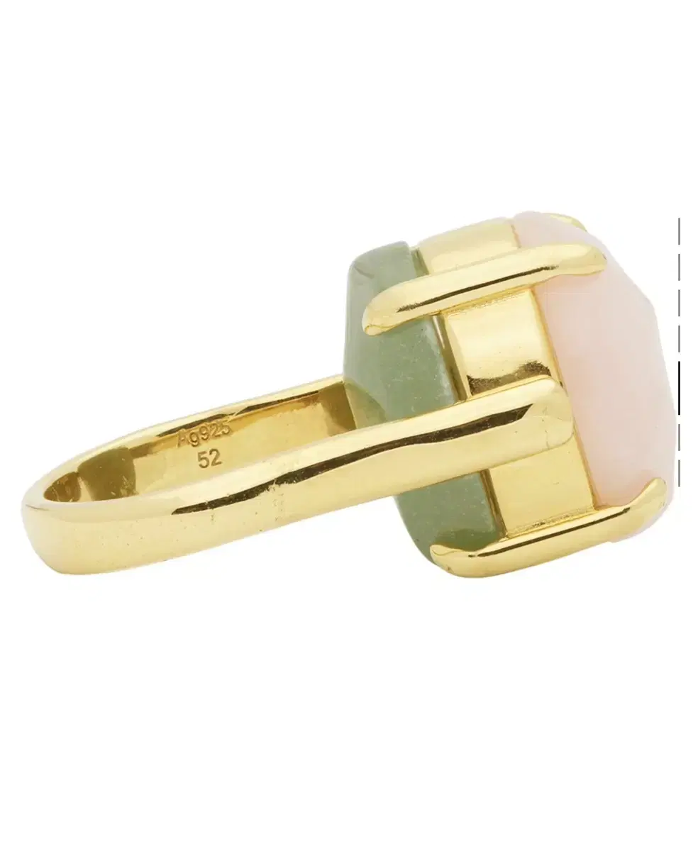 Panconesi pink&green Chevalier ring (핑크오