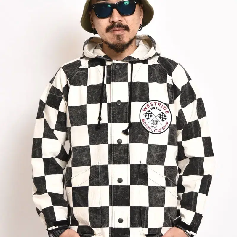 [42] WEST RIDE CHECKER HOODIE