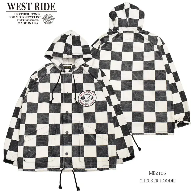 [42] WEST RIDE CHECKER HOODIE