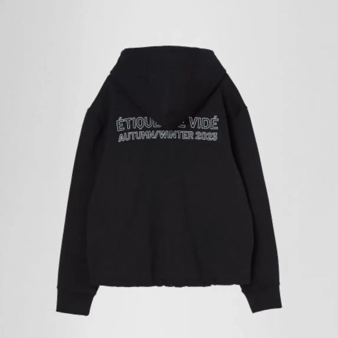 누마레 EE 후드 LOGO HOODED SWEATSHIRTS BLACK