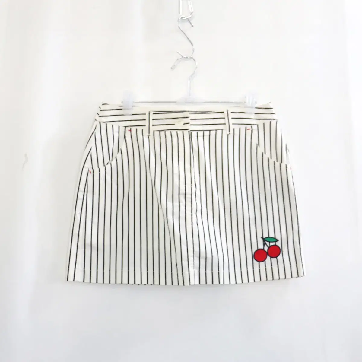 Wide-leg golf skirt white waist26 permanent