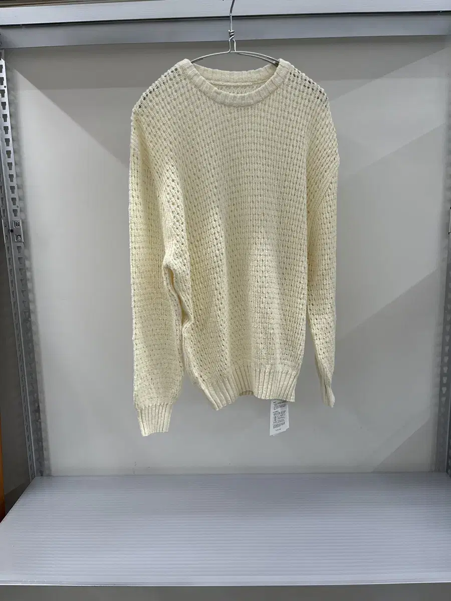 유스 - Net Crew Neck Knit (Ivory)