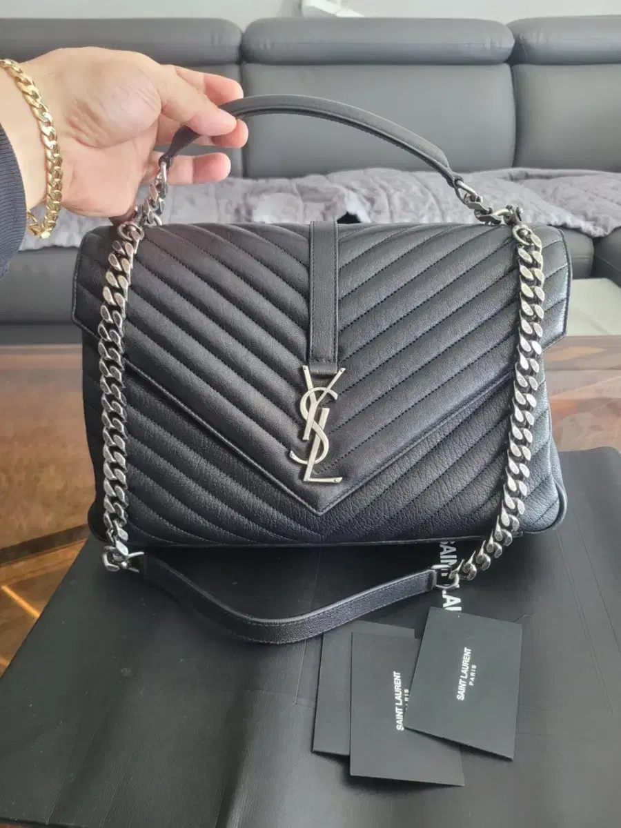 Saint Laurent Genuine Satchel Large