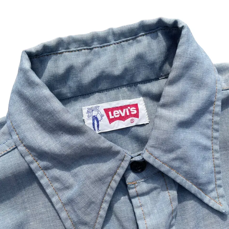 70s Levis saddleman chambray shirts