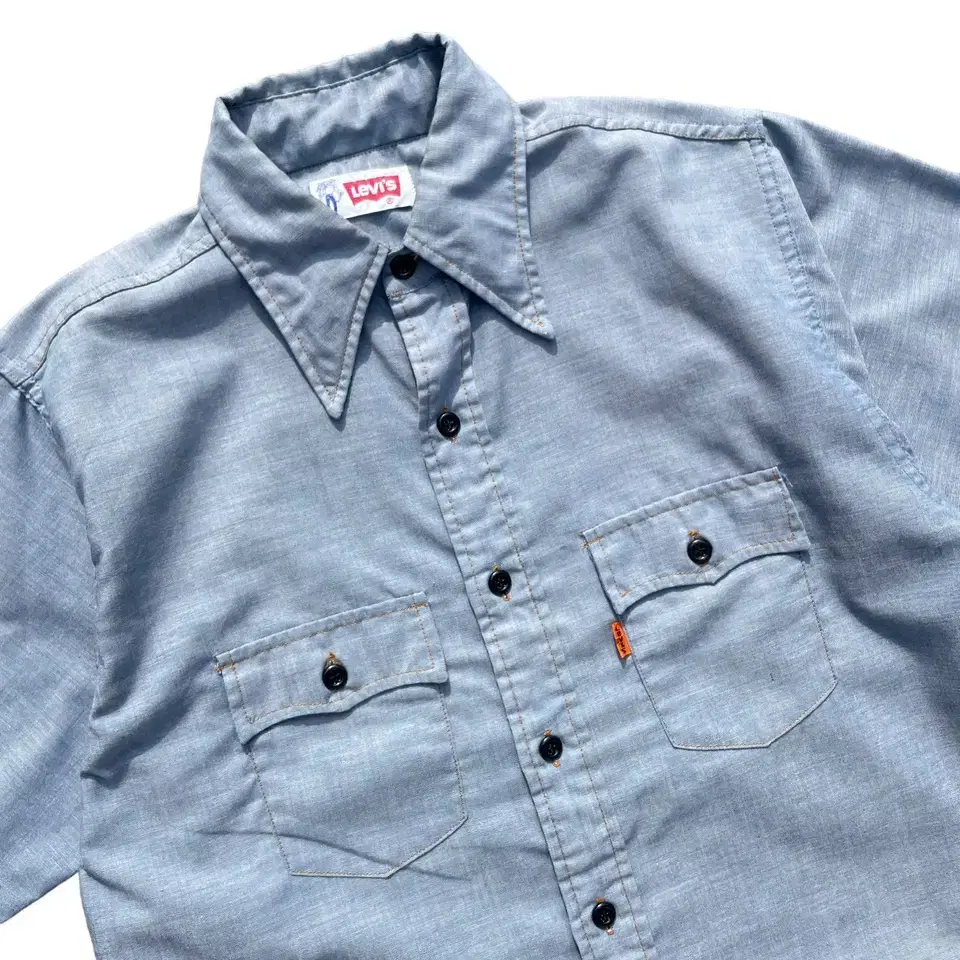 70s Levis saddleman chambray shirts