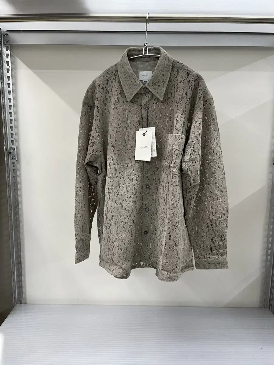 유스 - Loosed Shirt (Grey Flower)