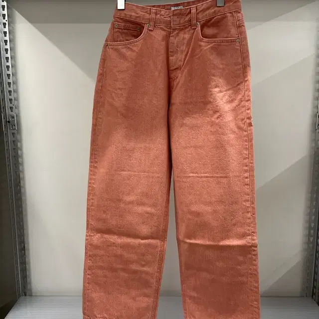 유스 - Wide Denim Pants (Pink)