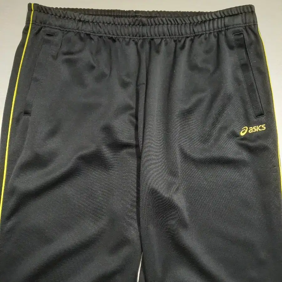 36 asics Kor 봄가을용 스판 트레이닝하의 블랙 36-340