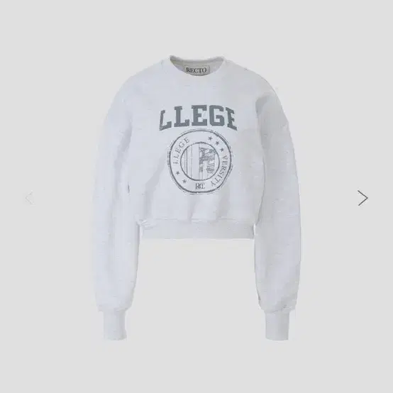 렉토 LLEGE LOGO SWEATSHIRT (멜란지 그레이)