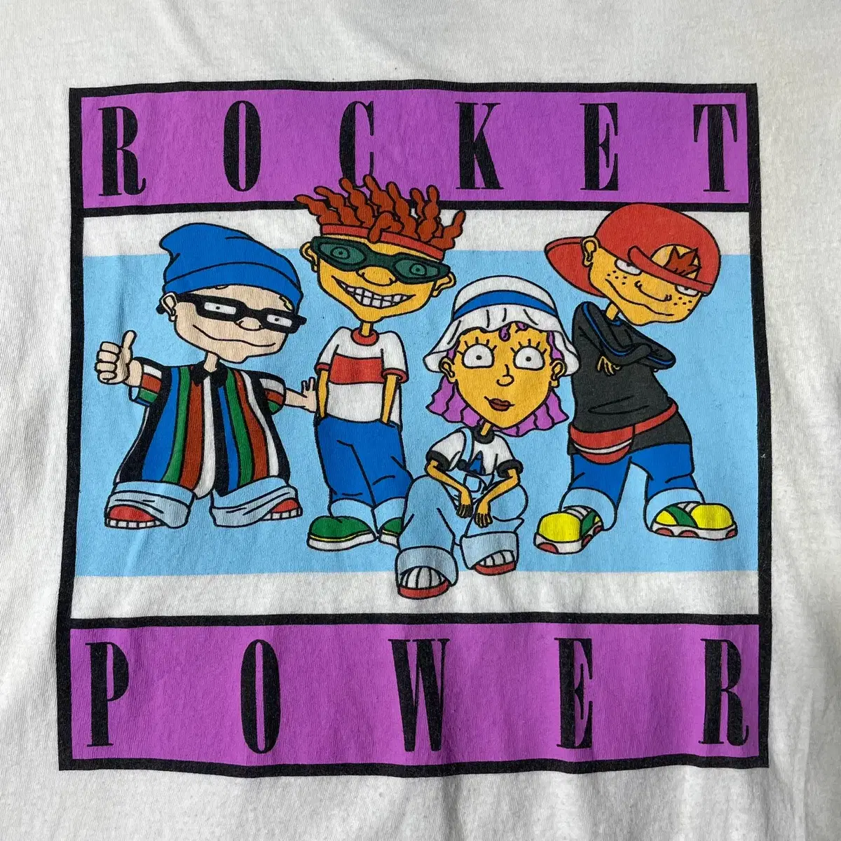 Rocket power 카툰 반팔 티셔츠 OLD-5250