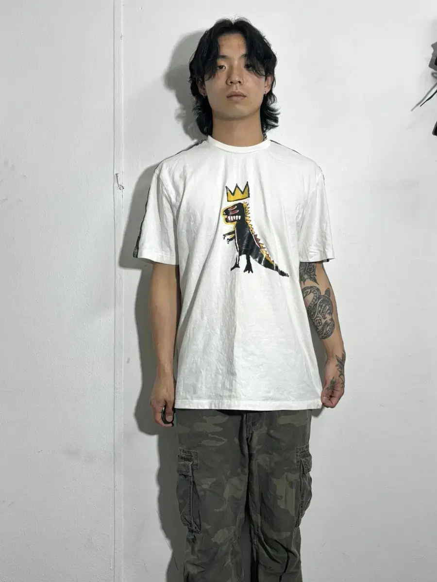 Jean-Michel Basquiat White Printed Vahn Tee 100