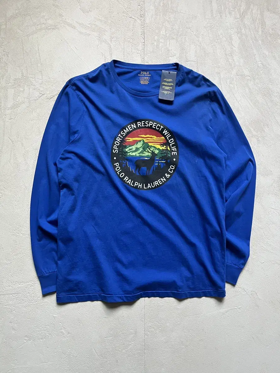 L) New Polo Ralph Lauren Sportsman bloo Long Sleeve