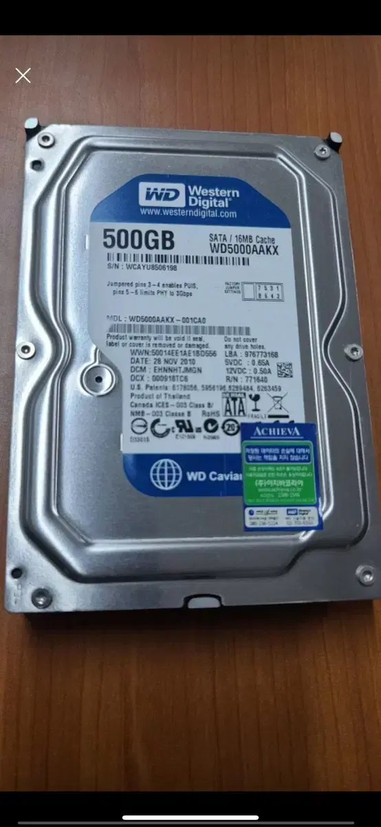 Western Digital hdd 500