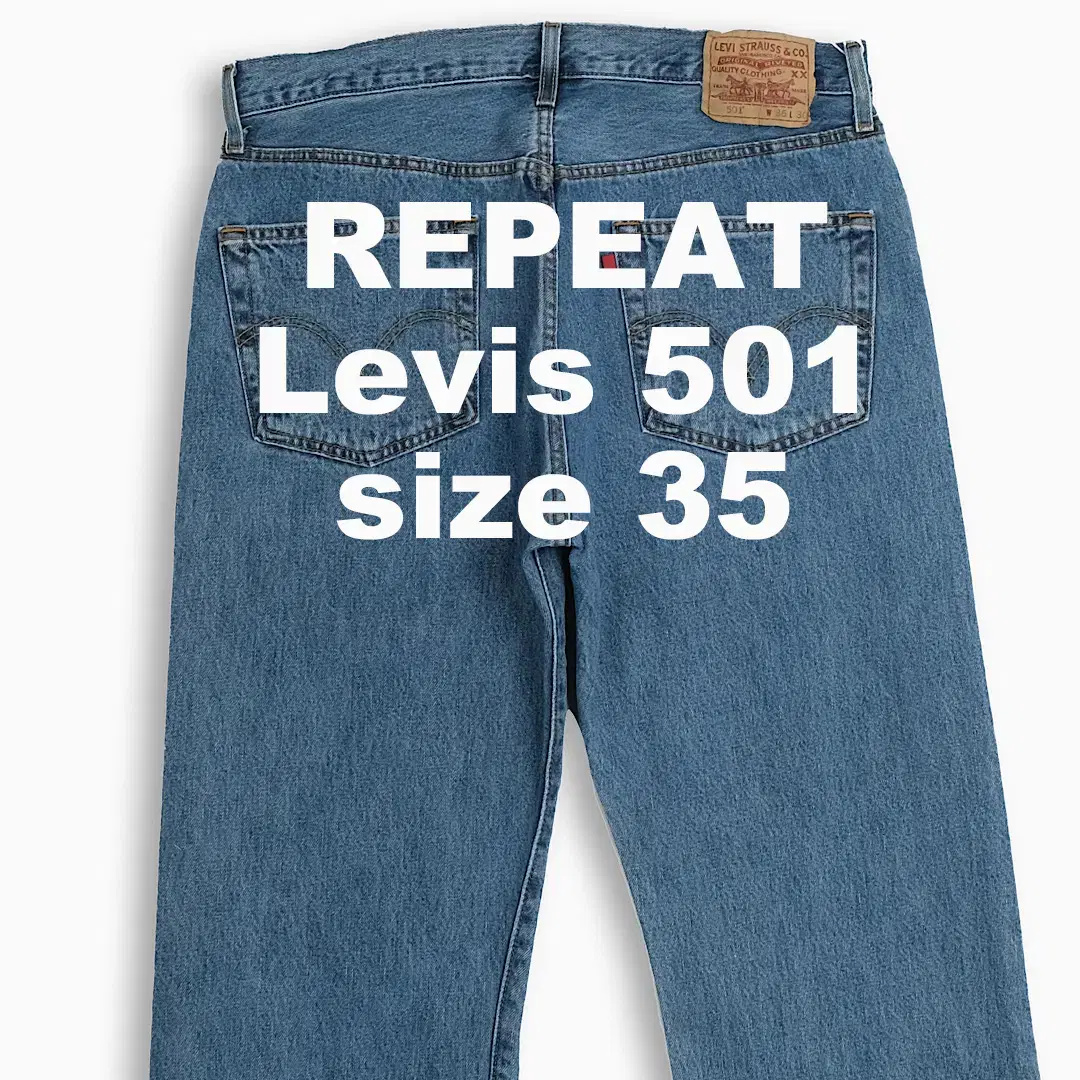 Vintage Levi's 501 Mid Blue 35 Size LV50136365