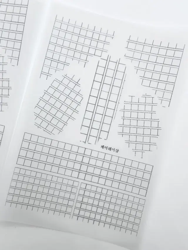 감성 감티지 다꾸 원고트레이싱지 페이퍼