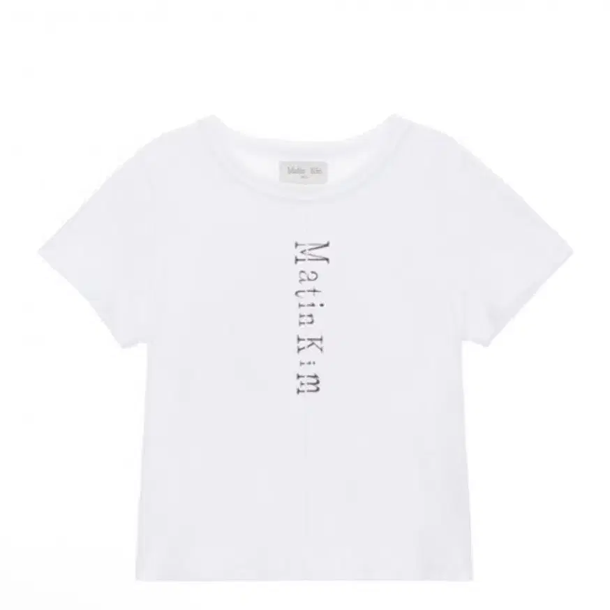 마뗑킴 반팔 MATIN PINTUCK CROP TOP IN WHITE