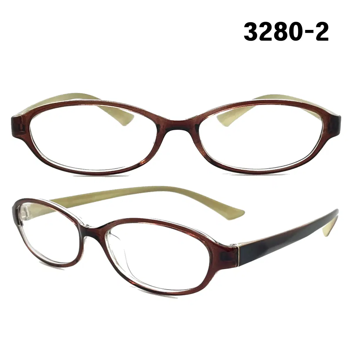 Domestic vintage oval fashion geek chic horn-rimmed lightweight TR glasses 3280-