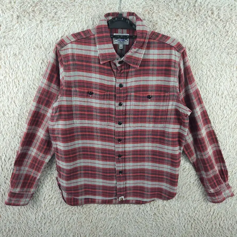 [Nam M] AAPE Red Check Shirt [Y43-161]/Vintage Friends