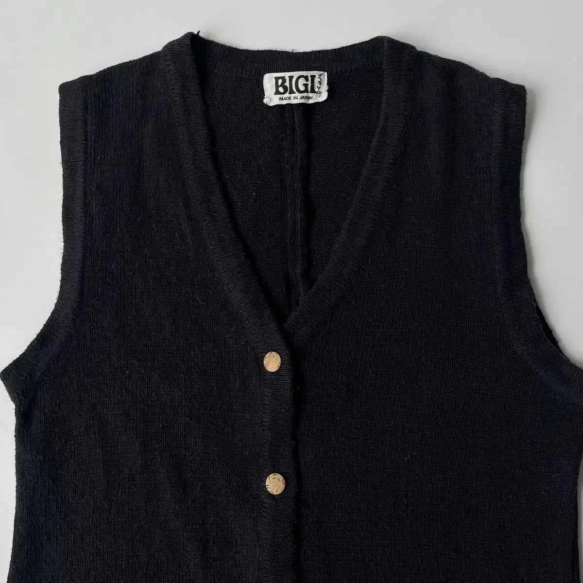 BIGI 90's linen vest 일본제