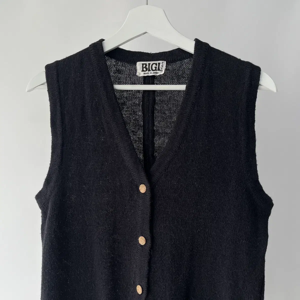 BIGI 90's linen vest 일본제