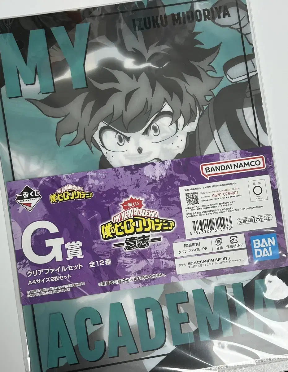 Nahia Ichibankuji G-phase Clear File Midoriya (unsealed)