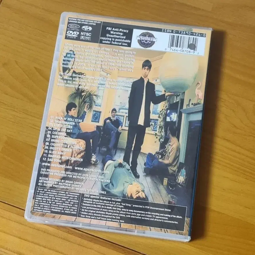 oasis definitely maybe dvd (2disc)