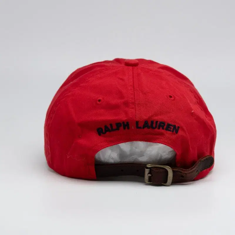 POLO RALPH LAUREN BLACK LOGO RED HAT