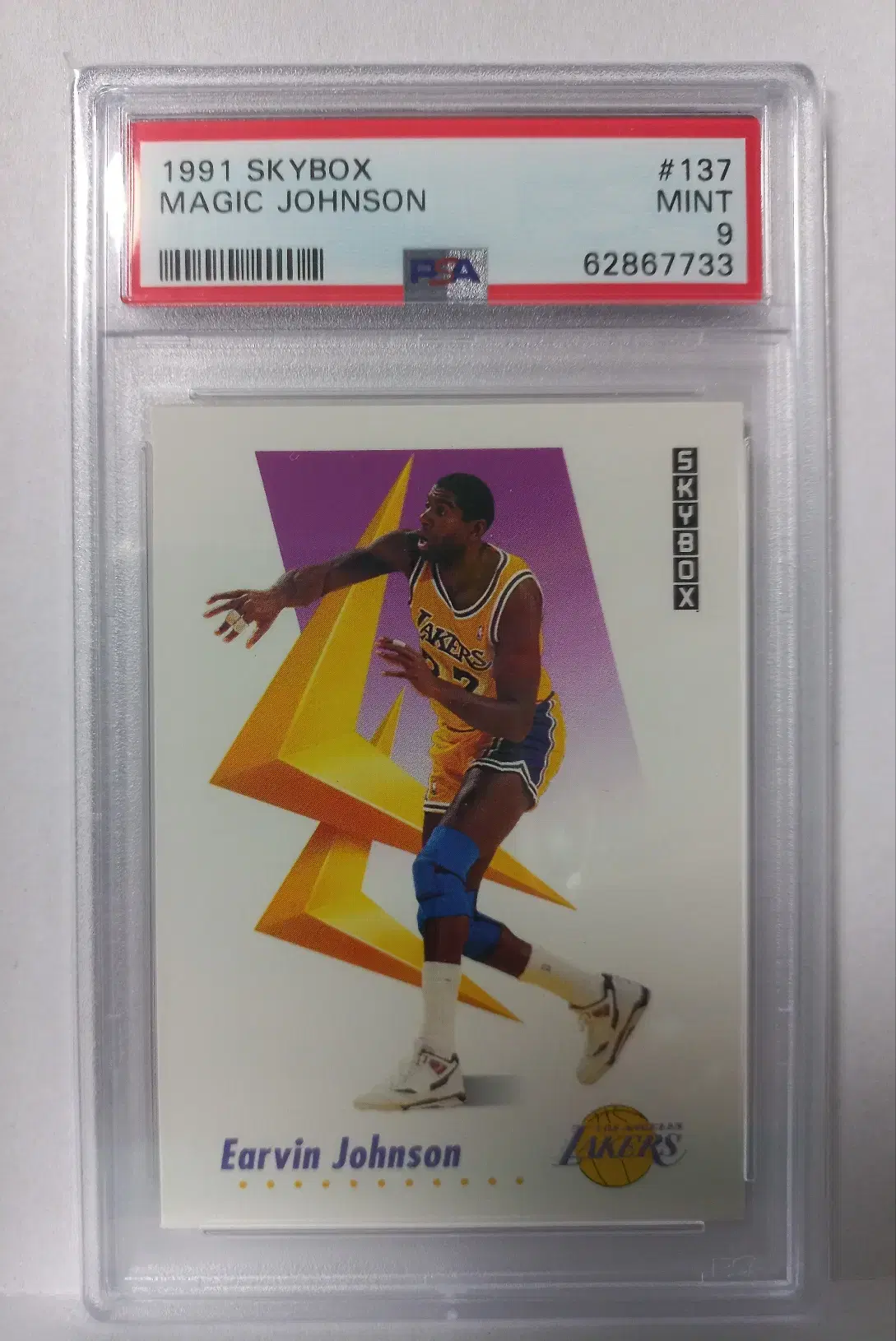 1991 NBA 스카이박스 매직존슨카드 PSA9