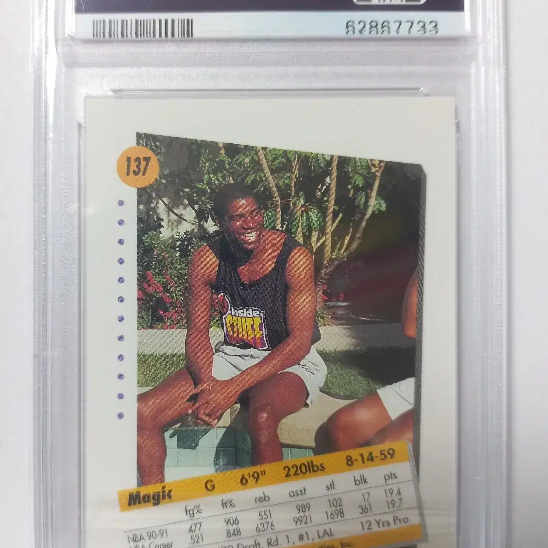 1991 NBA 스카이박스 매직존슨카드 PSA9